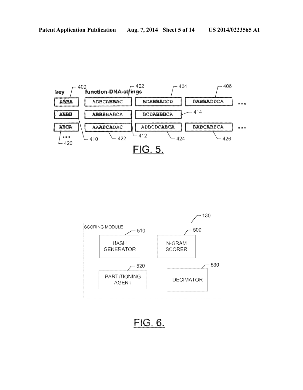 Apparatus And Method For Identifying Similarity Via Dynamic Decimation Of     Token Sequence N-Grams - diagram, schematic, and image 06