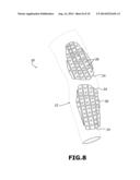 WEARABLE ARTICLE WITH CORRESPONDINGLY ALIGNED INTERIOR AND EXTERIOR GRIP     MATERIAL diagram and image
