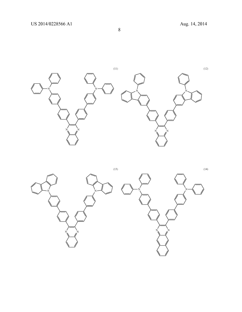 Quinoxaline Derivative, and Light Emitting Element, Light Emitting Device,     and Electronic Device Using the Quinoxaline Derivative - diagram, schematic, and image 44