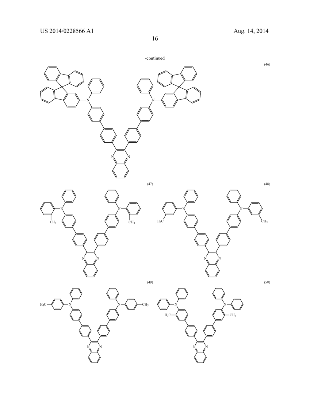 Quinoxaline Derivative, and Light Emitting Element, Light Emitting Device,     and Electronic Device Using the Quinoxaline Derivative - diagram, schematic, and image 52