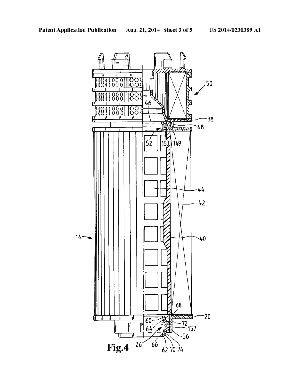 Sealing Device of a Filter System for Filtering Fluids - diagram, schematic, and image 04