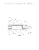 CHARGED PROJECTILES AND RELATED ASSEMBLIES, SYSTEMS AND METHODS diagram and image