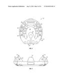 OPTIONALLY GLUED-ON OR NAILED-ON HORSE SHOE diagram and image