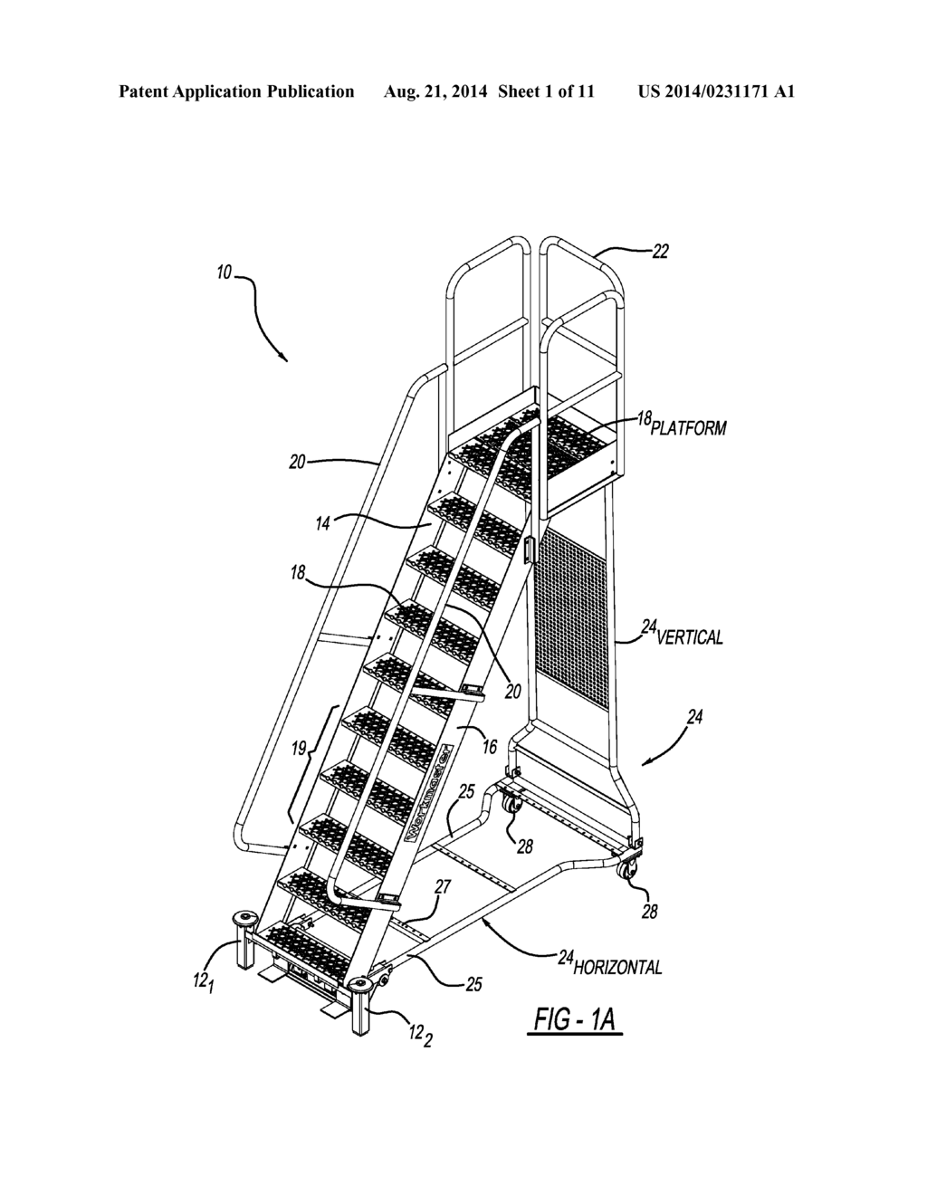 LEVELING LEG FOR A LADDER - diagram, schematic, and image 02