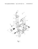 Mechanism for adjusting a distance between wheel rim and brake pad diagram and image