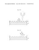 SUBSTRATE HAVING CONCAVE-CONVEX PATTERN, LIGHT-EMITTING DIODE INCLUDING     THE SUBSTRATE, AND METHOD FOR FABRICATING THE DIODE diagram and image