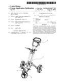 GOLF TROLLEY HAVING STEERABLE FRONT WHEEL diagram and image