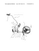 GOLF TROLLEY HAVING STEERABLE FRONT WHEEL diagram and image