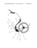 GOLF TROLLEY HAVING STEERABLE FRONT WHEEL diagram and image