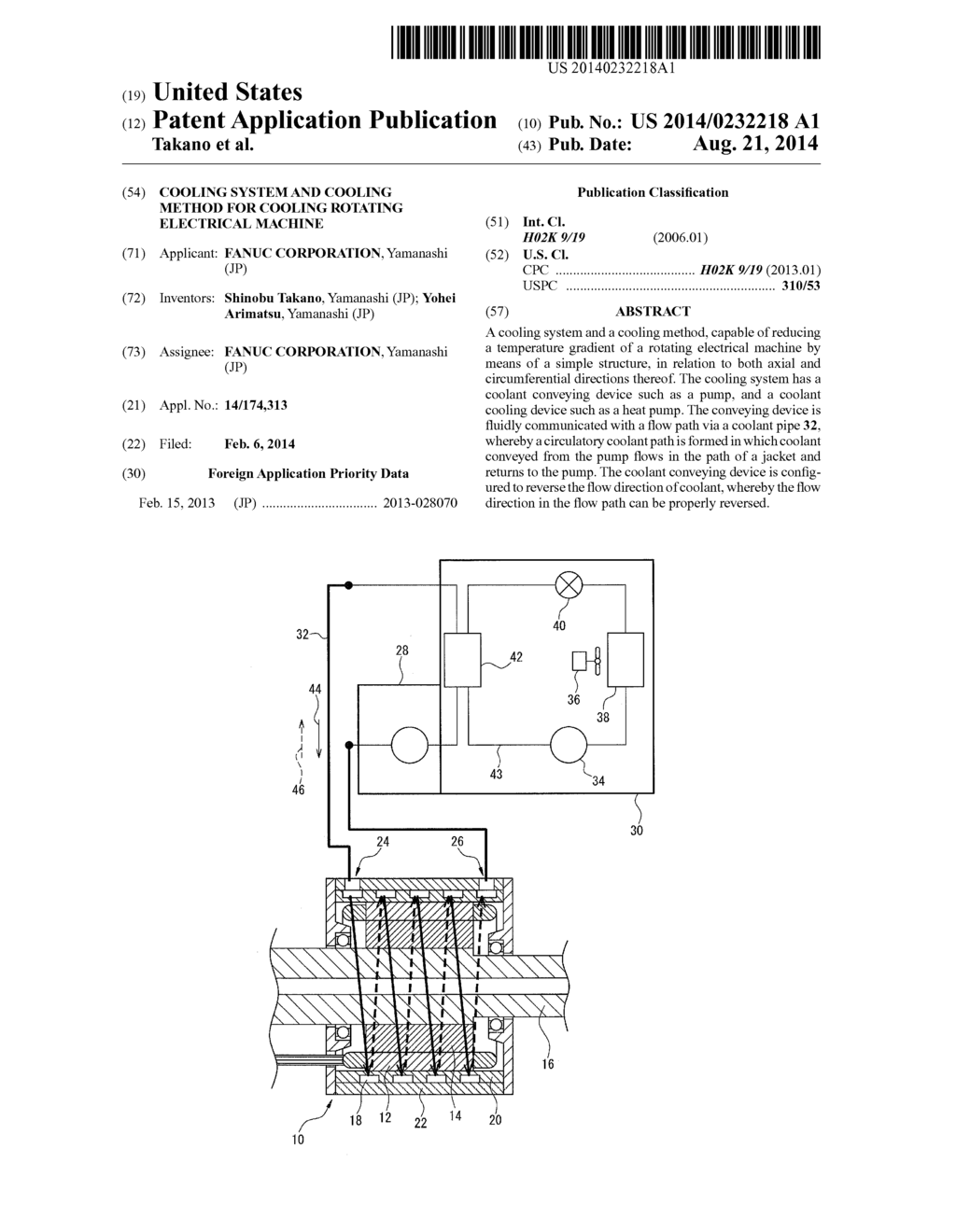 COOLING SYSTEM AND COOLING METHOD FOR COOLING ROTATING ELECTRICAL MACHINE - diagram, schematic, and image 01