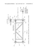 Pivoting Horizontal and Vertical Scaffold Members and a Method of Erecting     an Offset Scaffold Platform diagram and image