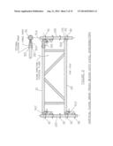 Pivoting Horizontal and Vertical Scaffold Members and a Method of Erecting     an Offset Scaffold Platform diagram and image