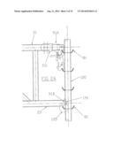 Pivoting Horizontal and Vertical Scaffold Members and a Method of Erecting     an Offset Scaffold Platform diagram and image