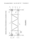 Pivoting Horizontal and Vertical Scaffold Members and a Method of Erecting     an Offset Scaffold Platform diagram and image