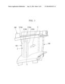 FILM COOLING STRUCTURE AND TURBINE BLADE diagram and image