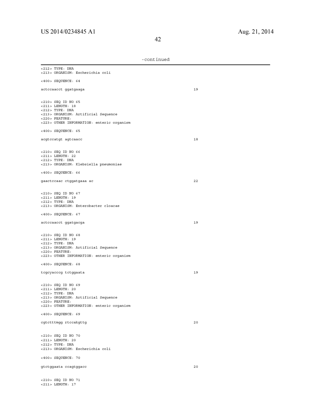 ORGANISM IDENTIFICATION PANEL - diagram, schematic, and image 64