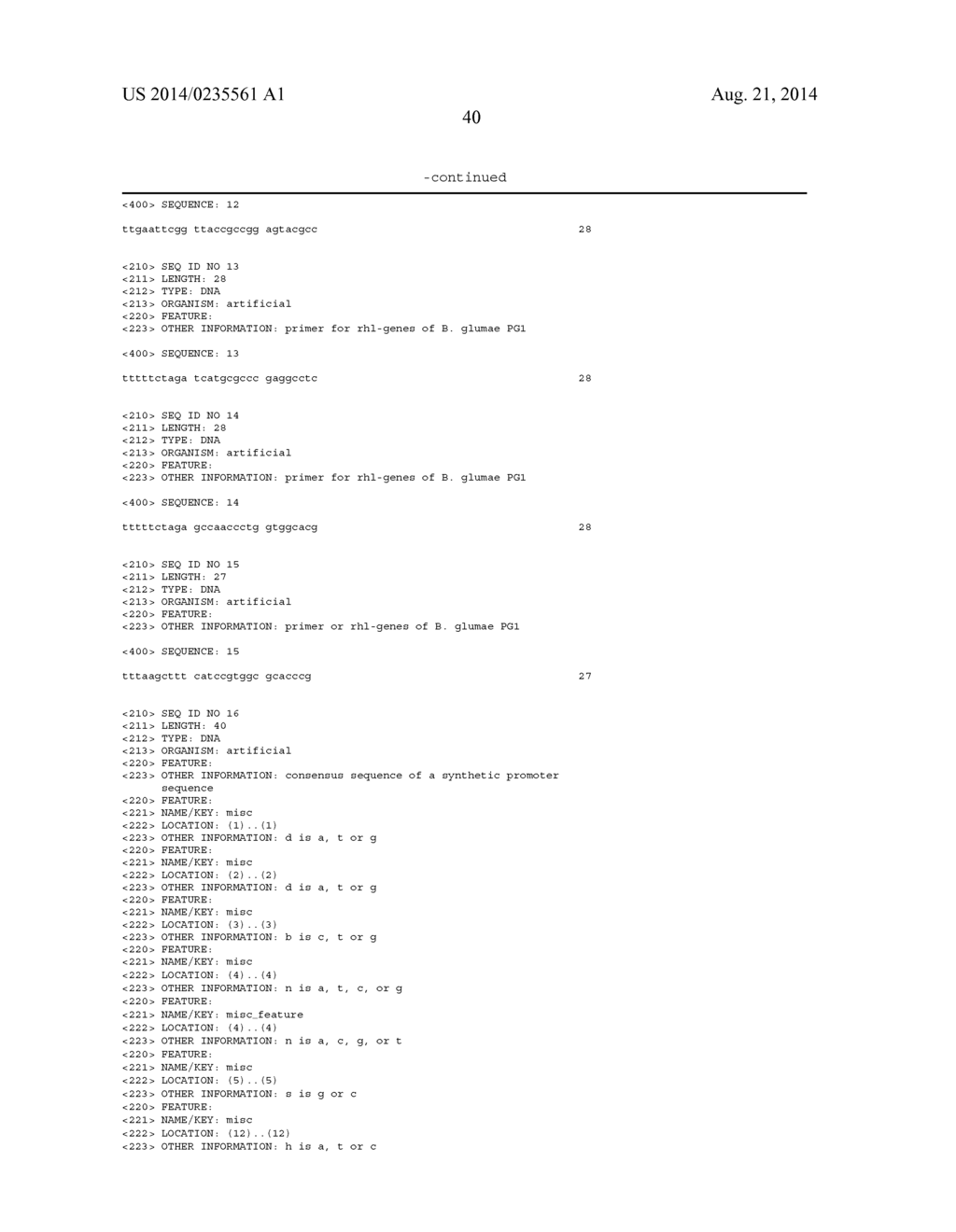 MEANS AND METHODS FOR RHAMNOLIPID PRODUCTION - diagram, schematic, and image 58