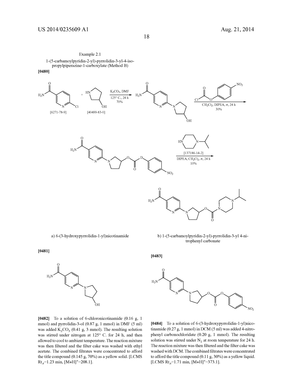 CARBAMATE/UREA DERIVATIVES CONTAINING PIPERIDIN AND PIPERAZIN RINGS AS H3     RECEPTOR INHIBITORS - diagram, schematic, and image 19