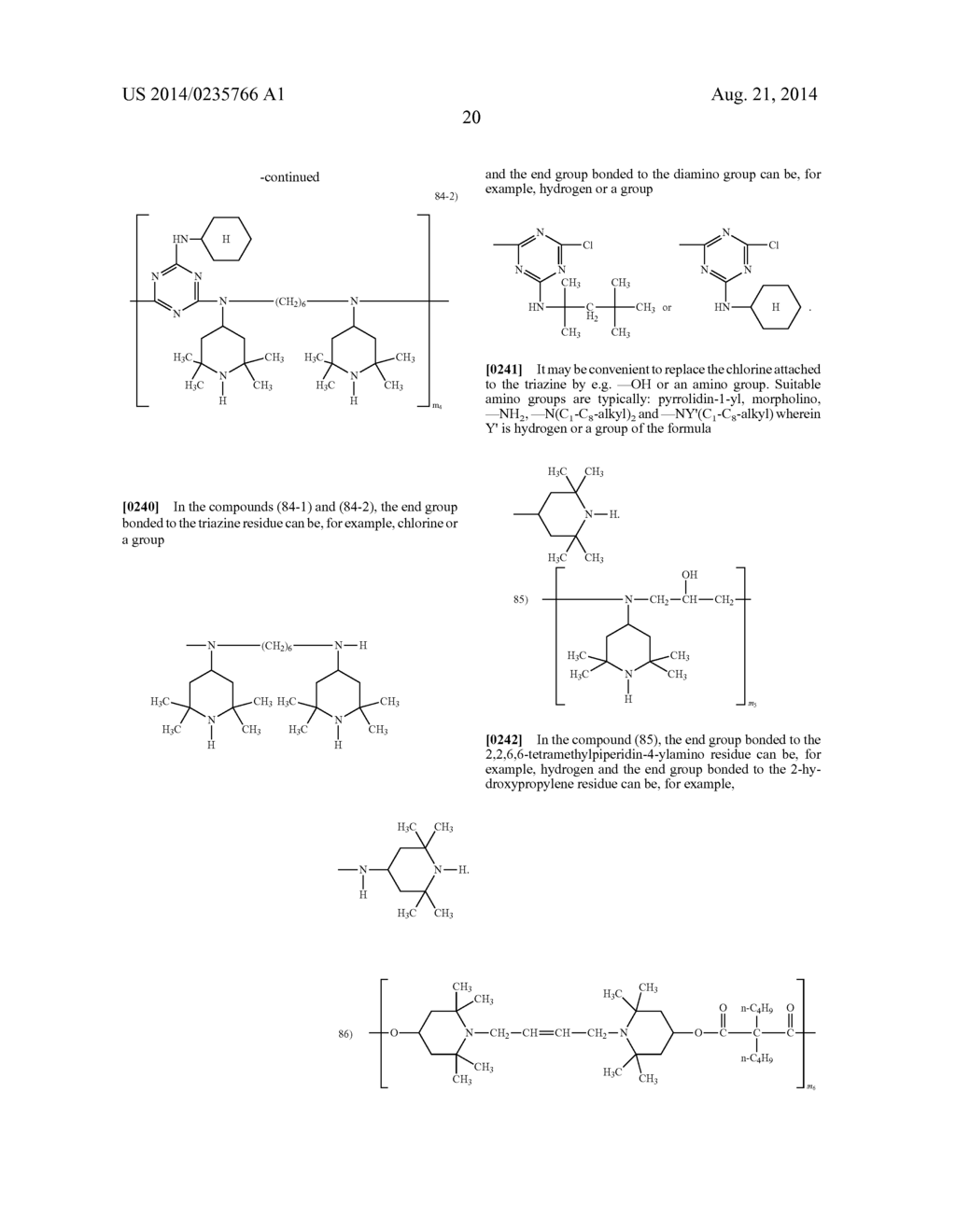 Stabilizing of Organic Material with Amino-Triazine Based     Mannich-Compounds - diagram, schematic, and image 22