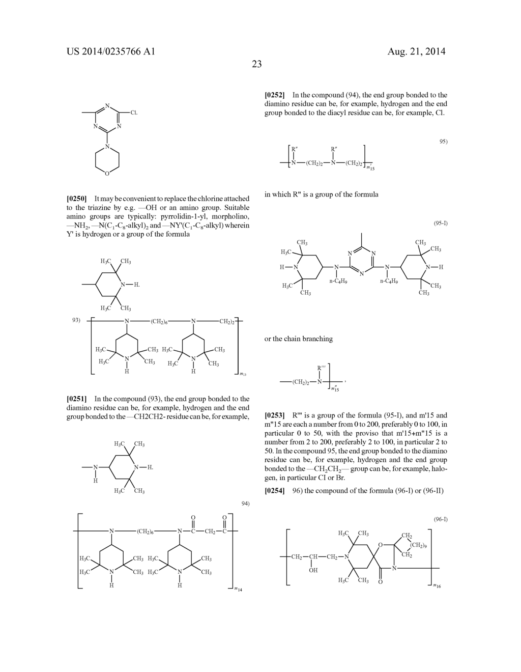 Stabilizing of Organic Material with Amino-Triazine Based     Mannich-Compounds - diagram, schematic, and image 25