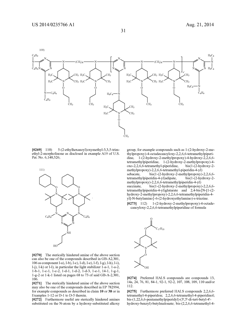 Stabilizing of Organic Material with Amino-Triazine Based     Mannich-Compounds - diagram, schematic, and image 33