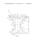 Disposable Absorbent Article Having Serviceable Indicia Indicating     Improper Fit diagram and image