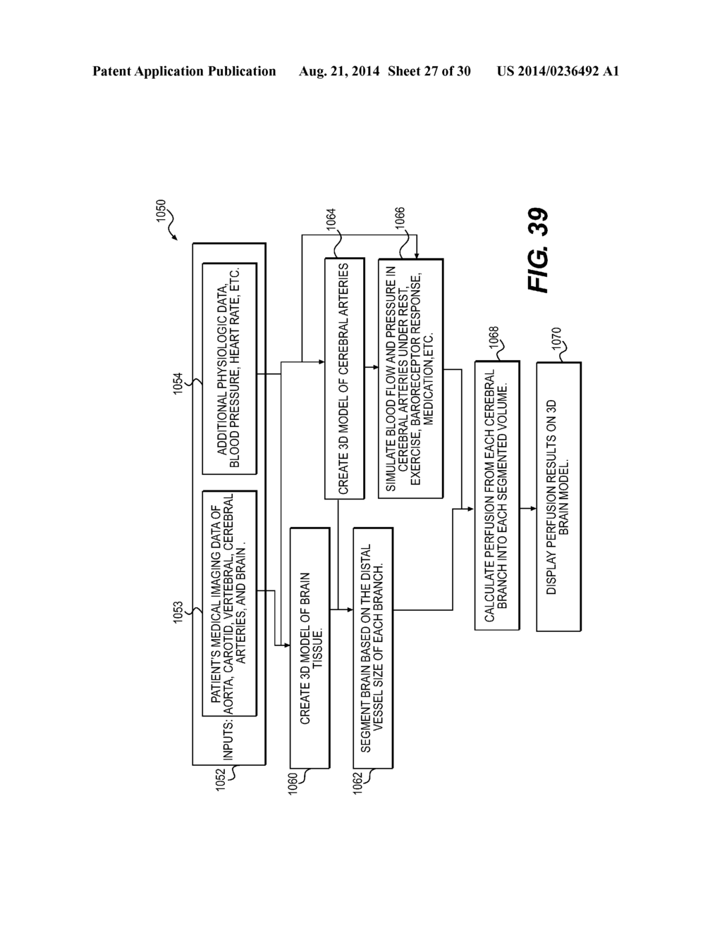 METHOD AND SYSTEM FOR PATIENT-SPECIFIC MODELING OF BLOOD FLOW - diagram, schematic, and image 28