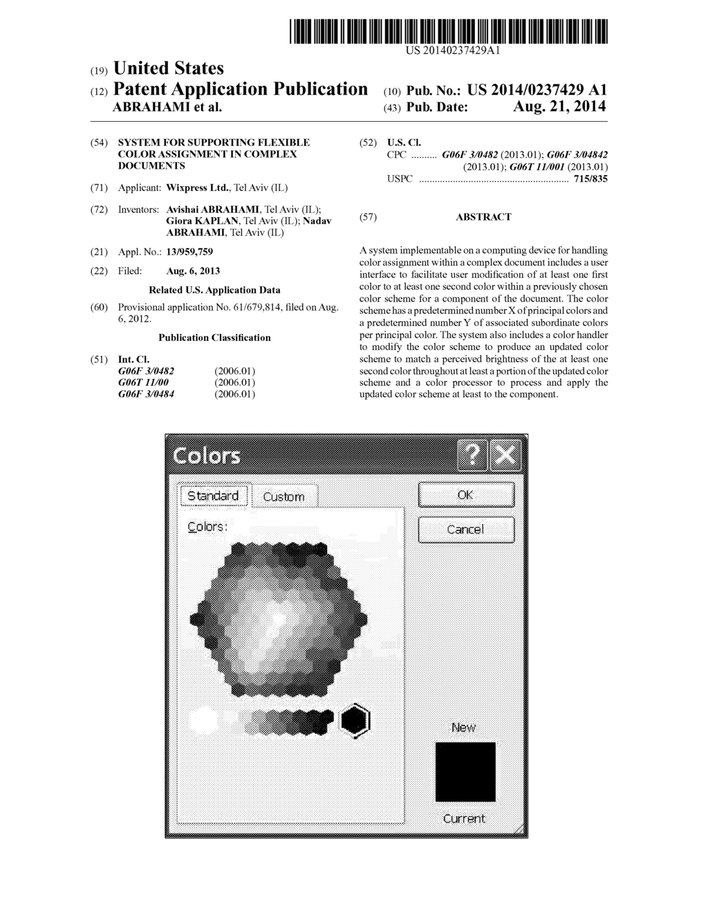 SYSTEM FOR SUPPORTING FLEXIBLE COLOR ASSIGNMENT IN COMPLEX DOCUMENTS - diagram, schematic, and image 01