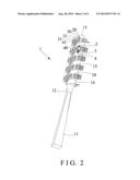 HAIR BRUSH DEVICE HAVING HELICAL BRISTLES diagram and image