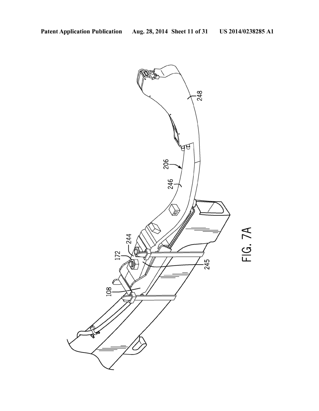 SUPPORTING DEVICE FOR MOUNTING A FURROW DEVICE ON A SEED TUBE - diagram, schematic, and image 12