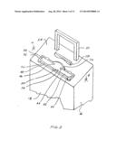 LUGGAGE WITH SUPPORT RECEPTACLE diagram and image