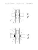 METHOD AND DEVICE FOR DISPOSING OF A SLUG PRODUCED IN A HOLE PUNCHING     OPERATION ON A HOLLOW PROFILE diagram and image