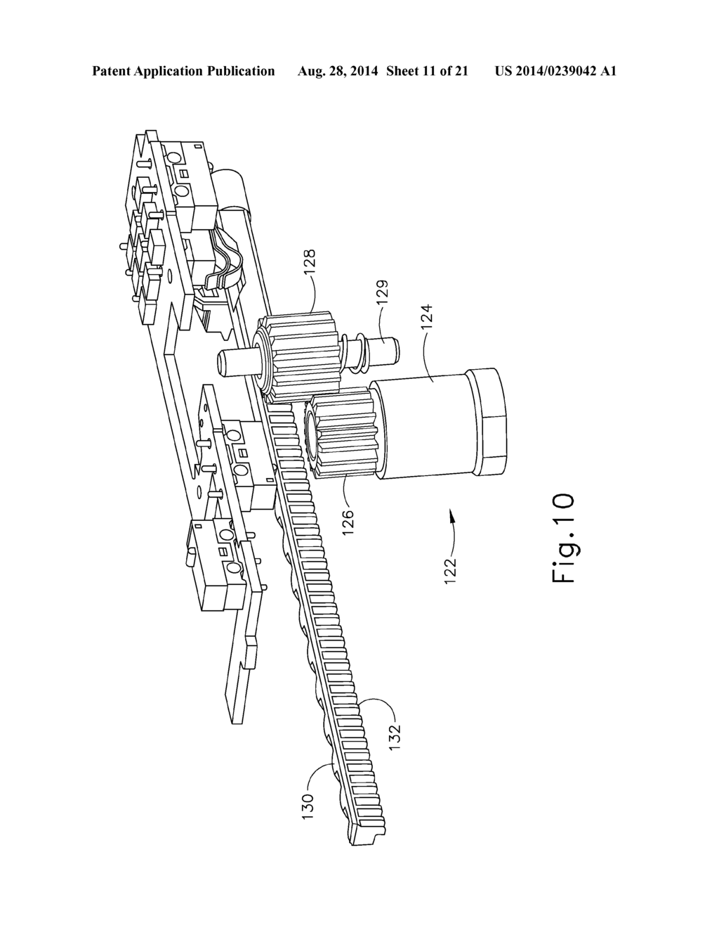 INTEGRATED TISSUE POSITIONING AND JAW ALIGNMENT FEATURES FOR SURGICAL     STAPLER - diagram, schematic, and image 12