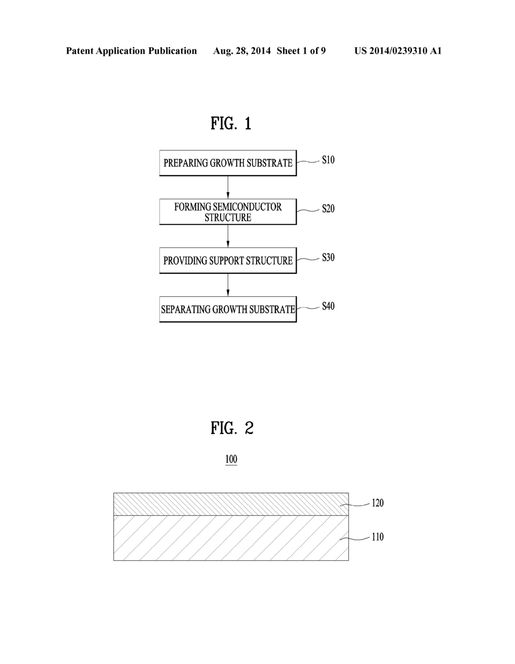 GROWTH SUBSTRATE, NITRIDE SEMICONDUCTOR DEVICE AND METHOD OF MANUFACTURING     THE SAME - diagram, schematic, and image 02