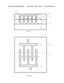 INTERDIGITATED CAPACITORS WITH A ZERO QUADRATIC VOLTAGE COEFFICIENT OF     CAPACITANCE OR ZERO LINEAR TEMPERATURE COEFFICIENT OF CAPACITANCE diagram and image