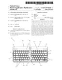 ADJUSTABLE ERGONOMIC KEYBOARD diagram and image