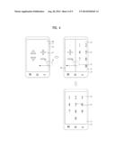 DISPLAY DEVICE FOR SELECTIVELY OUTPUTTING TACTILE FEEDBACK AND VISUAL     FEEDBACK AND METHOD FOR CONTROLLING THE SAME diagram and image