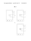 DISPLAY DEVICE FOR SELECTIVELY OUTPUTTING TACTILE FEEDBACK AND VISUAL     FEEDBACK AND METHOD FOR CONTROLLING THE SAME diagram and image