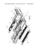 PRINTER WITH VACUUM BELT ASSEMBLY HAVING INDEPENDENTLY LATERALLY MOVABLE     BELTS diagram and image