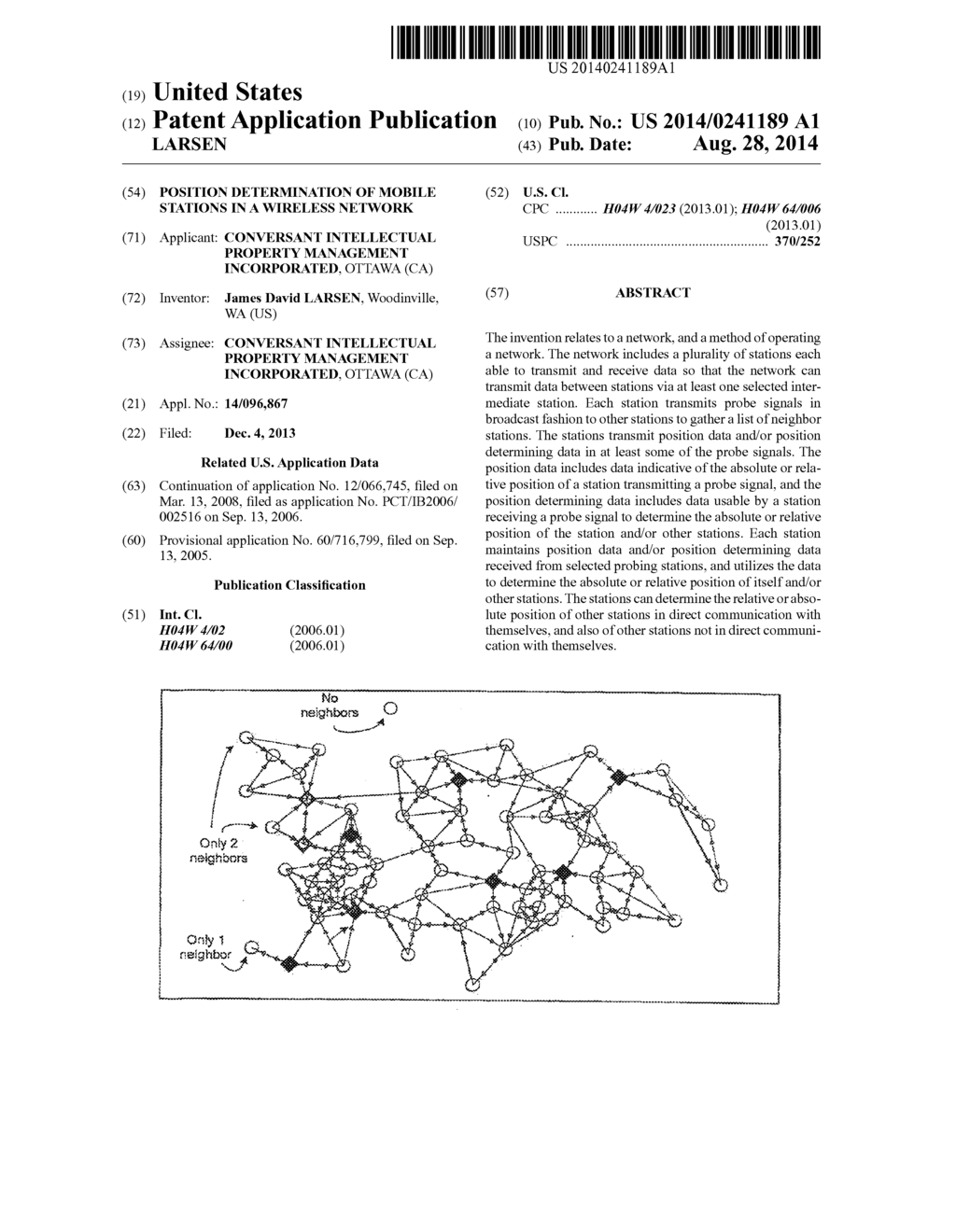 POSITION DETERMINATION OF MOBILE STATIONS IN A WIRELESS NETWORK - diagram, schematic, and image 01