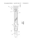 FURCATING FIBER OPTIC CABLES WITHOUT DIRECT COUPLING OF OPTICAL FIBERS TO     STRENGTH MEMBERS, AND RELATED ASSEMBLIES AND METHODS diagram and image