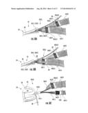 FURCATING FIBER OPTIC CABLES WITHOUT DIRECT COUPLING OF OPTICAL FIBERS TO     STRENGTH MEMBERS, AND RELATED ASSEMBLIES AND METHODS diagram and image