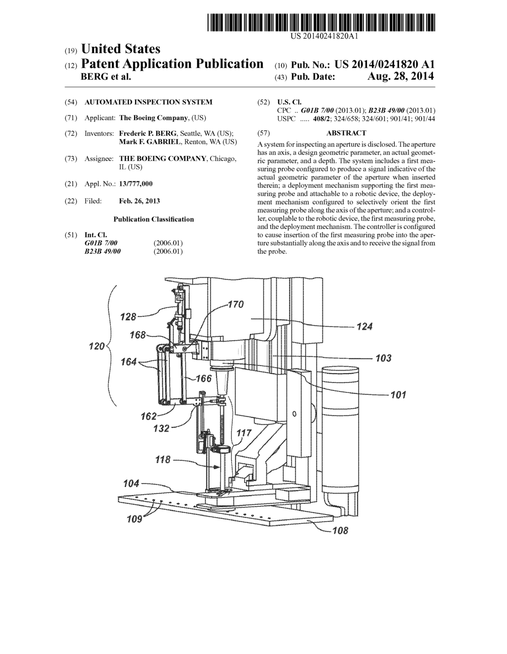 AUTOMATED INSPECTION SYSTEM - diagram, schematic, and image 01