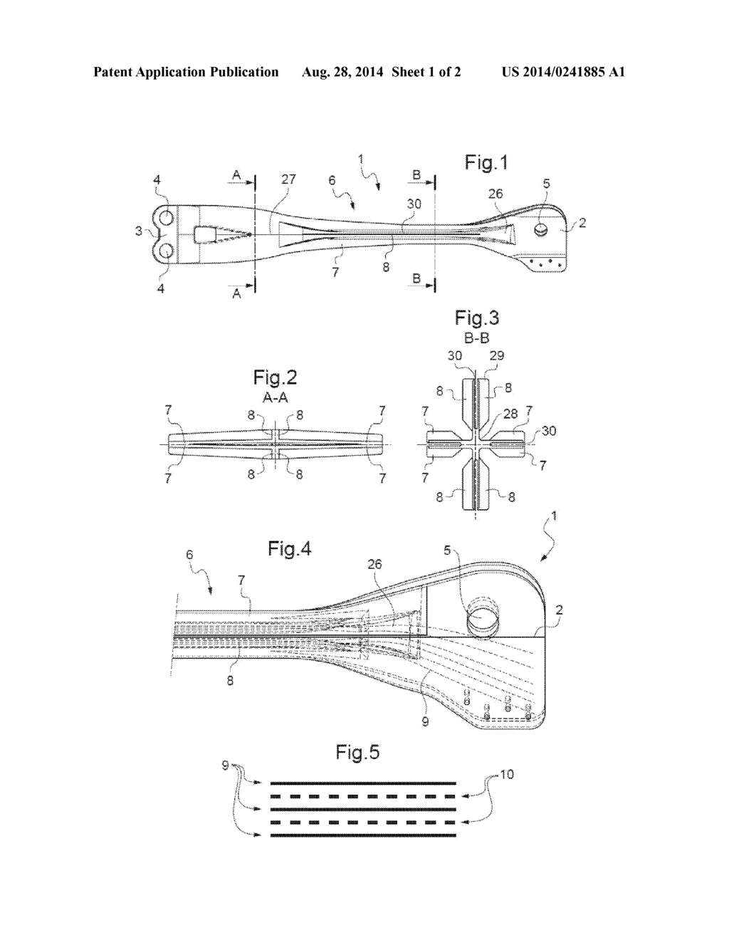 PARTLY CRUCIFORM FLEXBEAM AND METHOD OF MANUFACTURING SUCH A FLEXBEAM - diagram, schematic, and image 02