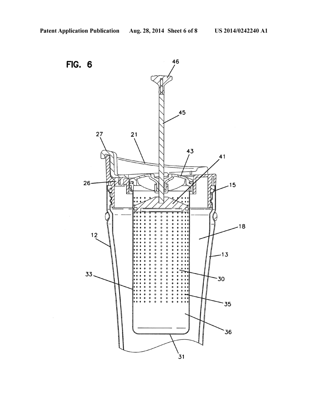 INFUSER WITH SOLID REGION TO SELECTIVELY STOP INFUSION, VESSEL FOR     INFUSER, AND METHODS - diagram, schematic, and image 07