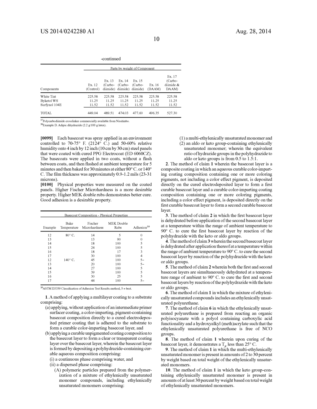 METHODS AND COMPOSITIONS FOR COATING SUBSTRATES - diagram, schematic, and image 12