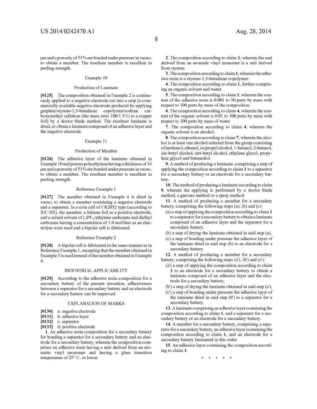 ADHESIVE RESIN COMPOSITION FOR SECONDARY BATTERY - diagram, schematic, and image 10