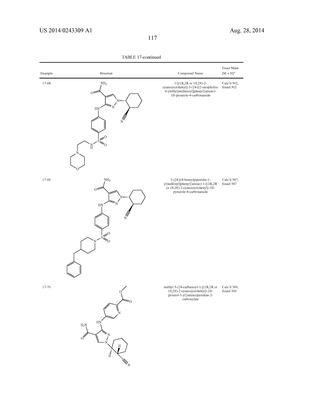 CYCLOALKYLNITRILE PYRAZOLE CARBOXAMIDES AS JANUS KINASE INHIBITORS - diagram, schematic, and image 118