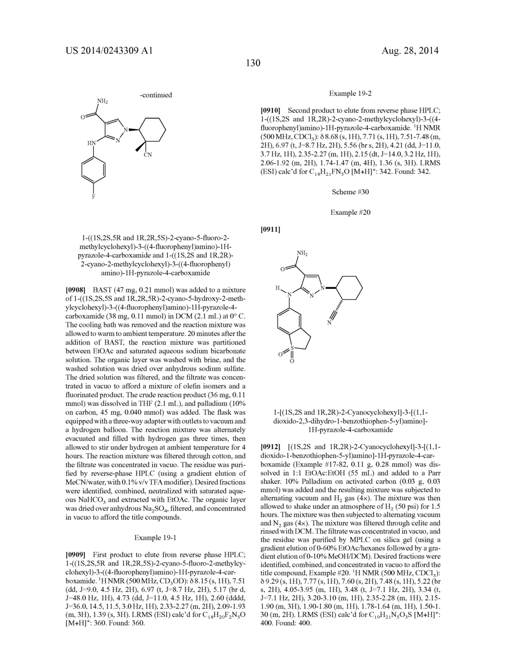 CYCLOALKYLNITRILE PYRAZOLE CARBOXAMIDES AS JANUS KINASE INHIBITORS - diagram, schematic, and image 131