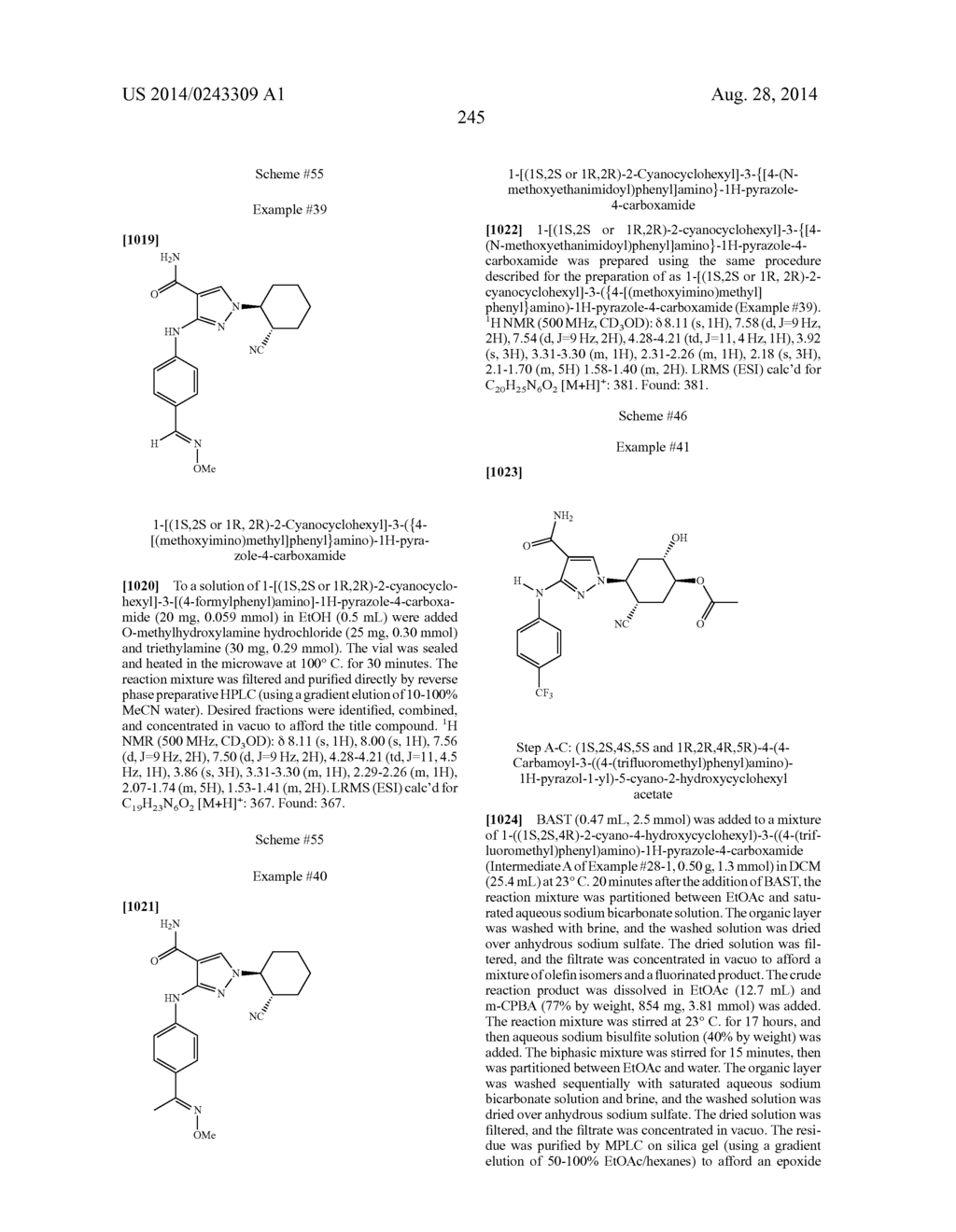 CYCLOALKYLNITRILE PYRAZOLE CARBOXAMIDES AS JANUS KINASE INHIBITORS - diagram, schematic, and image 246